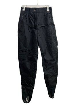 Edelweiss Vintage Ladies Black Stirrup Ski Pants Size 8